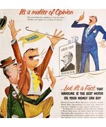 1952 Texaco Havoline Motor Oil Vote For Doaks Advertisement Gas And Oil ... - $745.09 MXN