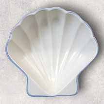 Pfaltzgraff Yorktowne Shell 242 USA Dish Blue White Seafood Beach House Bowl Vtg - £13.71 GBP