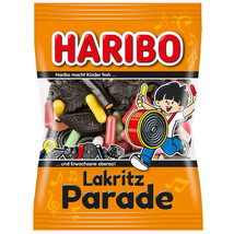 HARIBO Lakritz Parade licorice mix gummy bears 175g- Made in Germany FREE SHIP - $8.37