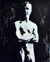 ADULT Original Art  Proud Mature Nude Male - £199.80 GBP