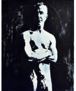 ADULT Original Art  Proud Mature Nude Male - $250.00