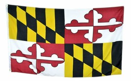3x5FT State of Maryland BIG Flag 3x5FT MD Polyester Brass Grommets 100D - £11.00 GBP