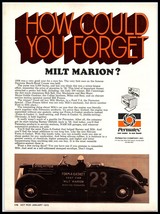 1973 HOT ROD Magazine Print Ad - Permatex, Milt Marion 1936 Daytona Race Car A5 - £7.88 GBP