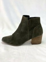 Aldo Suede Ankle Chunky Heel Boots Booties Olive Green size 6.5 - £21.46 GBP