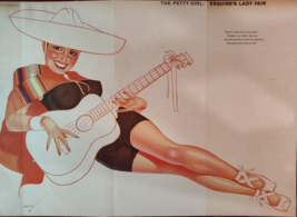 1955 Esquire RARE Art GEORGE PETTY Pinup Girl Painting Atlanta Peachtree... - £23.02 GBP