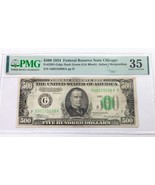 1934 $500 Federal Reserve Note Chicago FR #2201-Gdgs PMG Choice Very Fin... - $2,079.00