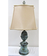 Vintage Bronze Acorn on Pedestal 31&quot; Table Lamp with Lampshade  - €153,38 EUR