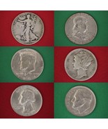 Junk 90% Silver Coins Mix With 5 Halves $5.00 Face Value Bullion Stock P... - $248.68 CAD