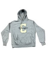 Champion Reverse Weave LARGE Gray Hoodie Sweatshirt ECU 3D Logo Sewn - $39.55