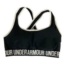 Under Armour Womens Bra Size Small Black Padded Sports Bra Crossback Strappy - £17.71 GBP