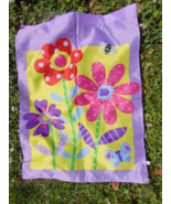 Flowers Spring Butterfly Bee Yard Garden Vertical Flag 18&quot;x24&quot; - $13.44 CAD