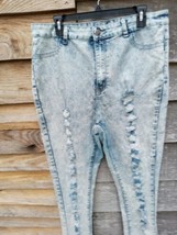 VIP Jeans NEW Women&#39;s Size 17/18 Stretch Sculpting Distressed Ripped Denim Pants - £14.01 GBP