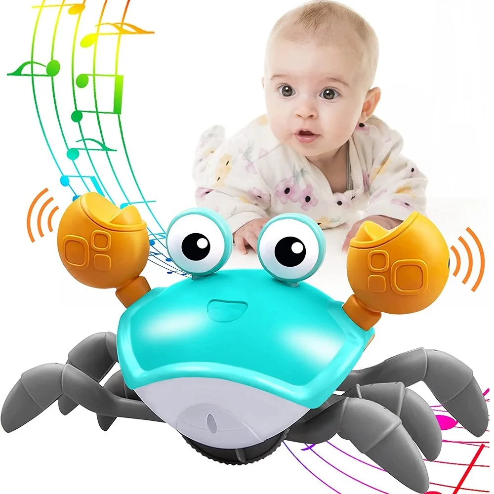 Crawling Crab Baby Toy That Works Induction Escape Movement Techno Crab Fujao - £18.18 GBP