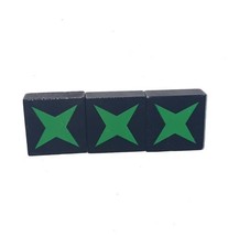 Qwirkle Replacement OEM 3 Green Crisscross Tiles Complete Set - $7.49