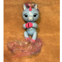 WowWee Fingerlings Interactive 5&quot; Unicorn (Blue,Rainbow Mane,Tail) TESTED,WORKS - £6.19 GBP