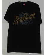 Majestic NBA Licensed Cleveland Cavaliers King James Black Medium T Shirt - £12.76 GBP