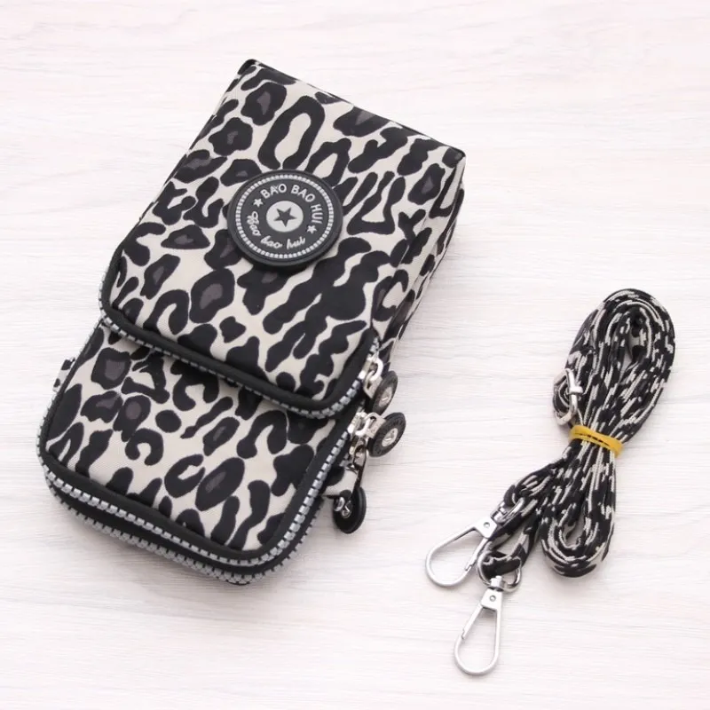 Women Shoulder Bag Girl Nylon Leopard Print - £7.18 GBP