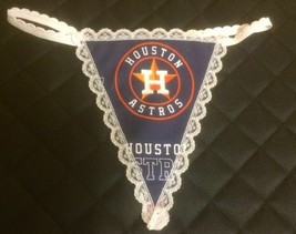 New Womens Houston Astros Mlb Baseball Gstring Thong Lingerie Panties Underwear - £15.17 GBP