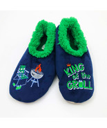 Snoozies Men&#39;s Slippers King of the Grill Medium 9/10 Blue - £11.82 GBP