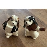 Vintage 2pc Lot Japanese Porcelain dog band Figurine - €17,08 EUR