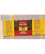 H.A.Cole  Fyne_ Pyne Uncirculated Can Label &quot;80&quot; Pineoil  Jackson,Ms 1969 - $151.85 MXN