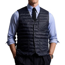 Polo Ralph Lauren Men&#39;s Colden V Neck Vest Snap Performance Nylon Pocket... - $118.12