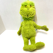 Aurora Dr Seuss Christmas Green Plush 16&quot; Grinch Stuffed Animal Embroidered Eyes - £9.89 GBP