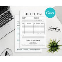 Order Form Template, Purchase Order Form Template, Custom Order Form Editable - £2.36 GBP