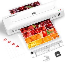 Crenova A3 Laminator, 13-Inch Hot And Cold Laminator Machine With Paper Trimmer, - £50.92 GBP