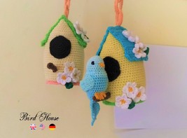 Bird House * Pdf file crochet pattern * Easter decorations * Home decor - £2.39 GBP