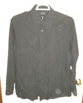 Axcess a Claiborne Co Men&#39;s XL Black Long Sleeve Button Down Shirt - £3.14 GBP