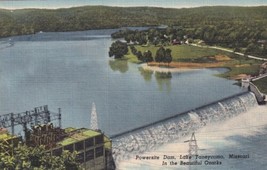 Powersite Dam Lake Taneycomo Missouri MO Ozarks Postcard A07 - £2.34 GBP