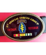 Vietnam Veteran 5th SPECIAL FORCES GROUP Epoxy Belt Buckle - NEW - $17.77