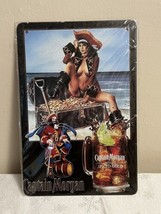 Captain Morgan Booty Tin Sign Spiced gold - $10.30