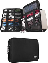 Bubm Double Layer Electronic Accessories Organizer, Travel Gadget, Medium, Black - $37.99