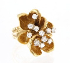 Women&#39;s Cluster ring 18kt Yellow Gold 312198 - £958.42 GBP