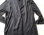 Winter Silks Black Open Front Cardigan Long Sleeve Black Knit Size Large - $52.47