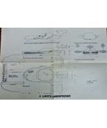 Star Wars Luke&#39;s Landspeeder Set Design Blueprint Vtg 20th Century Fox - $20.00