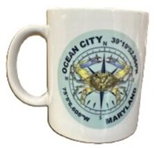 Ocean City Crab Compass Mug  11oz Cup - $17.99