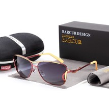Polarized Sunglasses Women Gradient Lens Oversized Square Sun Glasses Women Luxu - £22.69 GBP
