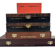Montecristo Oliva Aging Room Empty Wood Cigar Boxes various sizes Lot of 5 - $9.49
