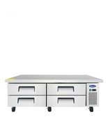 NEW 72&quot; 4 DRAWER REFRIGERATED CHEF BASE EQUIPMENT STAND MGF8453GR FREE L... - £2,853.67 GBP