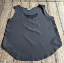 Impressions of California Black Tank Top Polyester Blouse Size Small - $9.48