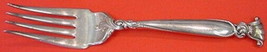 Romance of the Sea By Wallace Sterling Silver Cold Meat Fork 8&quot; Vintage Serving - £133.43 GBP