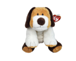 TY PLUFFIES 2002 WHIFFER BROWN + WHITE DOG STUFFED ANIMAL PLUSH TOY SOFT... - £60.17 GBP