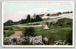 The Old Fort Mackinac Island Michigan MI Postcard M30 - £3.10 GBP