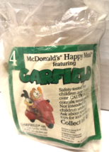 Garfield On Motorcycle with Odie 1988 McDonald&#39;s #4 Vintage Happy Meal T... - £5.52 GBP