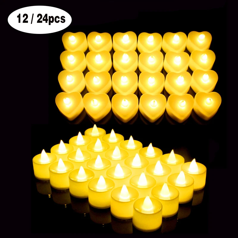 D electric fake candle in warm white realistic bright flickering bulb led tea light for thumb200