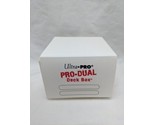 Ultra Pro White Pro Dual Deck Box With Dividers - $8.90