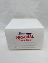 Ultra Pro White Pro Dual Deck Box With Dividers - £6.95 GBP